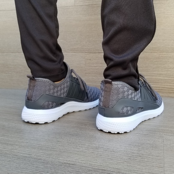 Light Weight Stylish Athletic Gray Sneakers-D - Picture 3 of 8